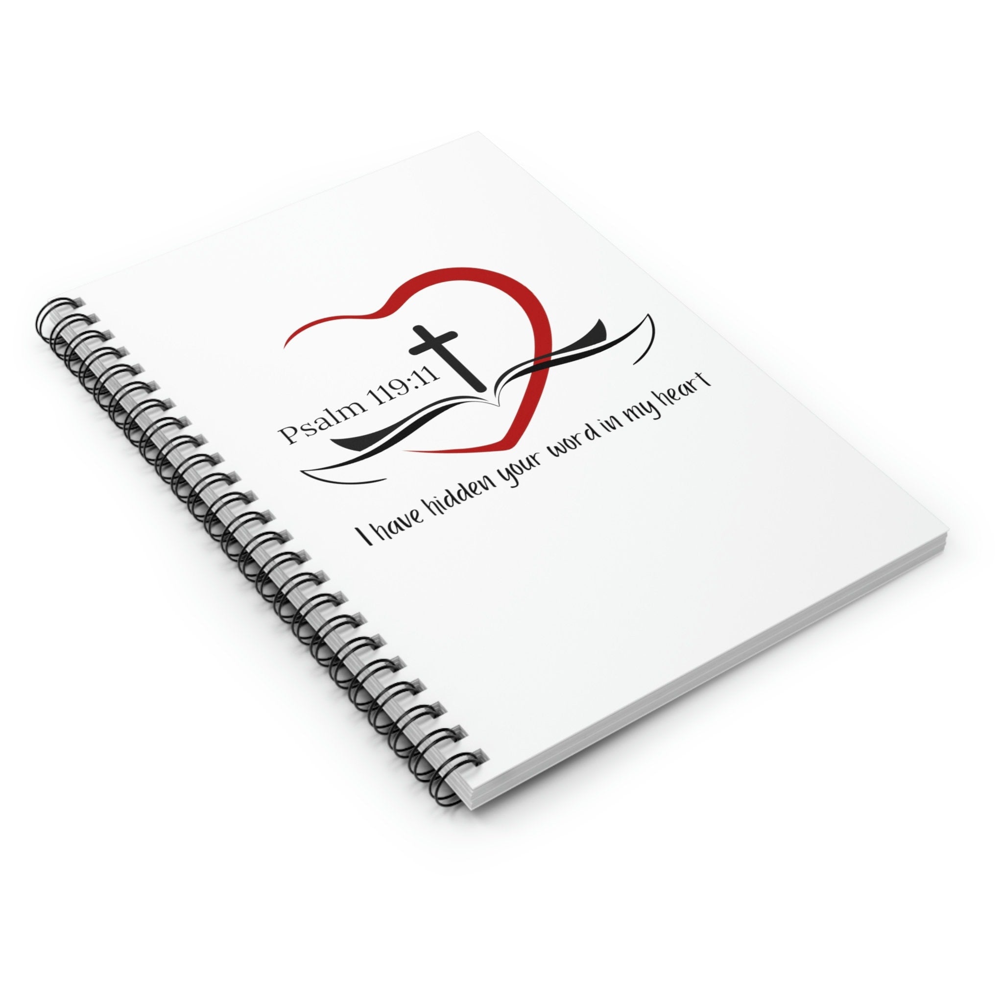 Bible Study - Sermon Notes - Christian Notebook - Spiral Notebook - Ruled Line 8"x6"