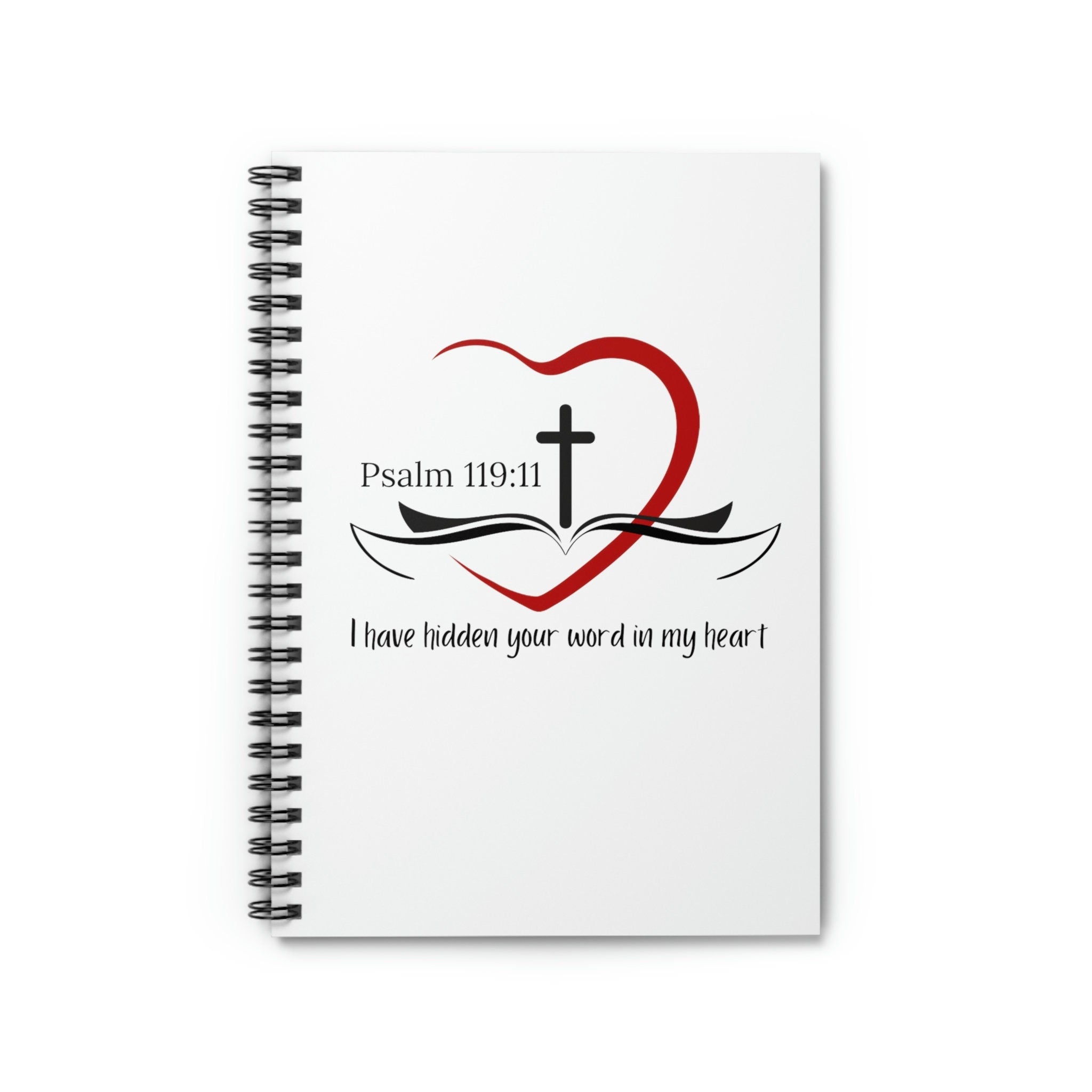 Bible Study - Sermon Notes - Christian Notebook - Spiral Notebook - Ruled Line 8"x6"