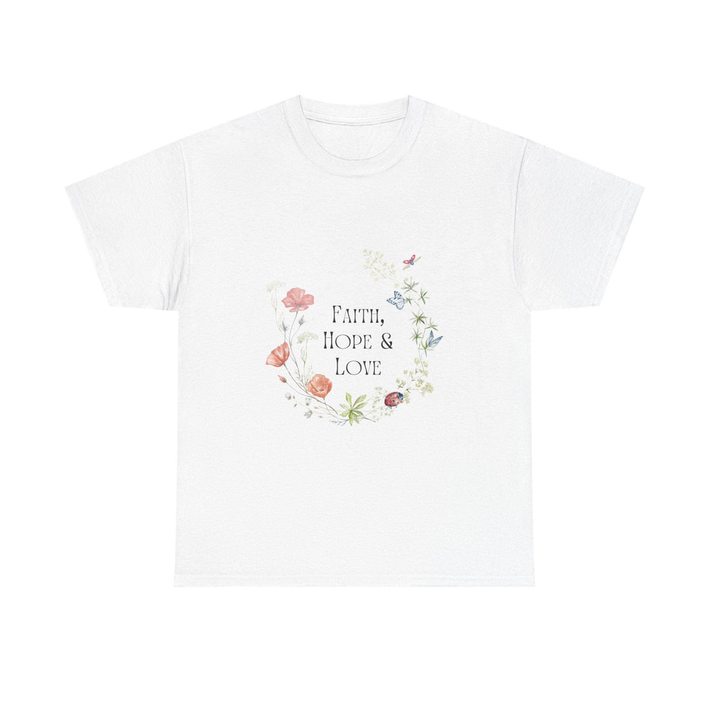 Faith, Hope & Love Unisex Heavy Cotton Tee