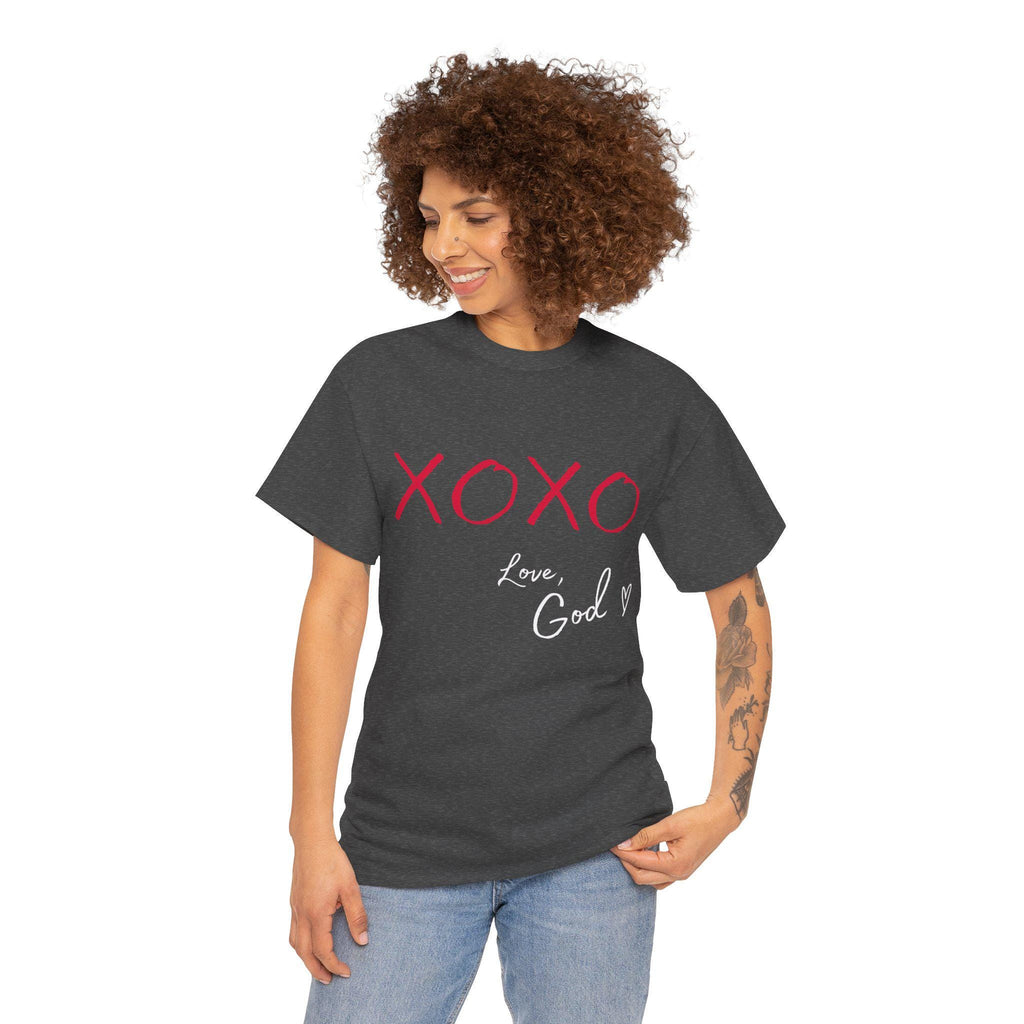 God is Love!!  XOXO Christian Faith Based Tshirt - Unisex Heavy Cotton Tee