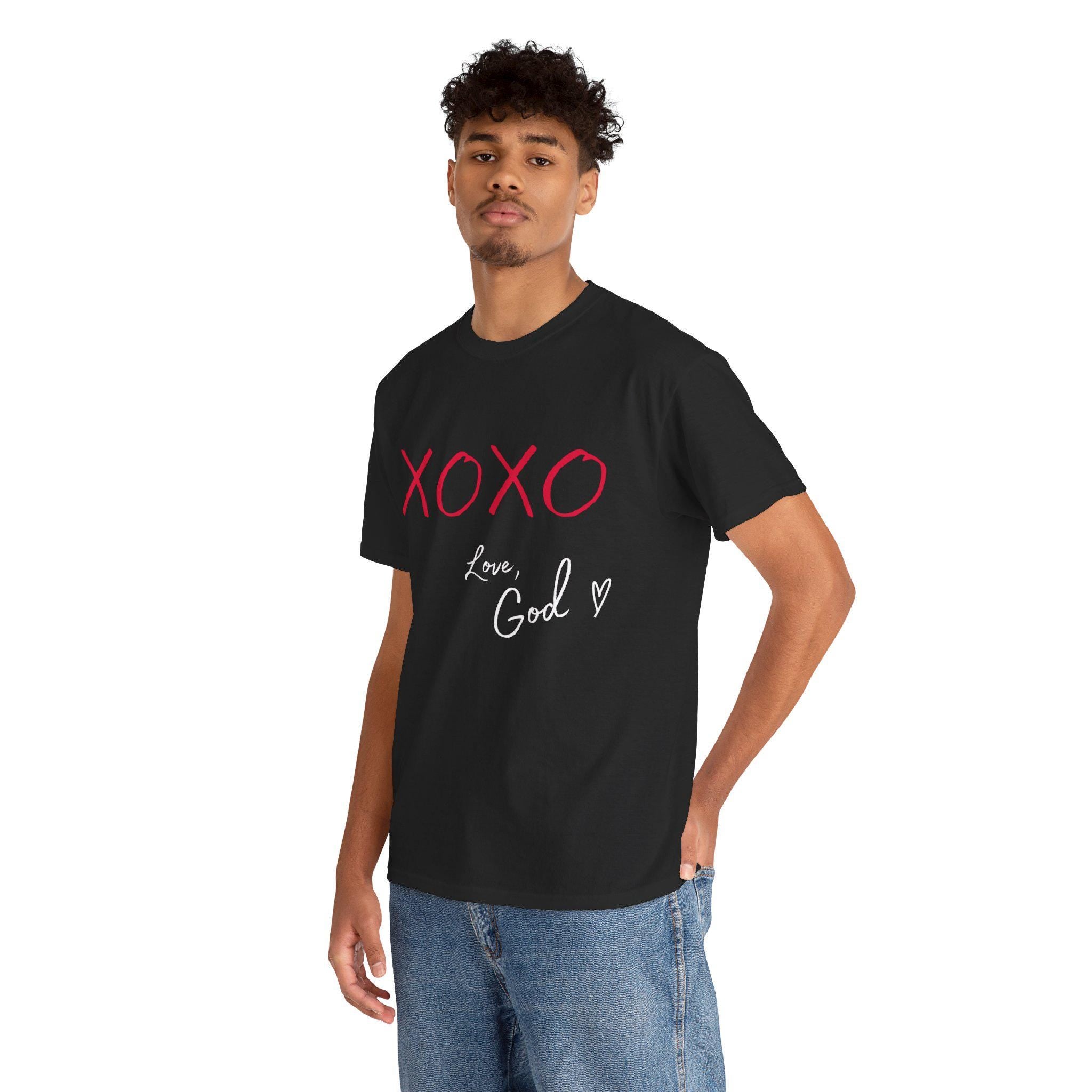 God is Love!!  XOXO Christian Faith Based Tshirt - Unisex Heavy Cotton Tee